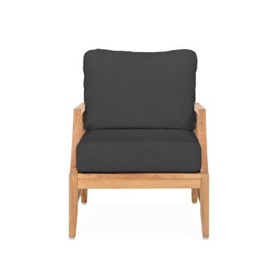 Charleston Club Chair in Carbon By Teak + Table