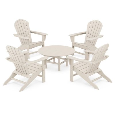 POLYWOOD South Beach 5-Piece Conversation Group – Sand