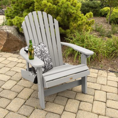 Lakeview King Dream Bay Folding & Reclining Adirondack Chair – Harbor Gray