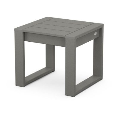 POLYWOOD EDGE End Table in Slate Grey