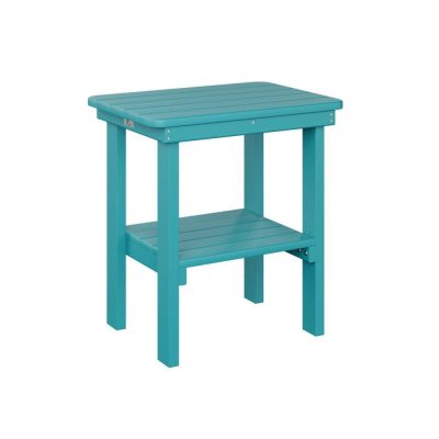 Berlin Gardens Rectangular End Table – Aruba Blue