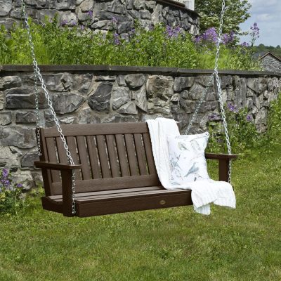 Lakeview Hart Lane Porch Swing – 4ft – Weathered Acorn