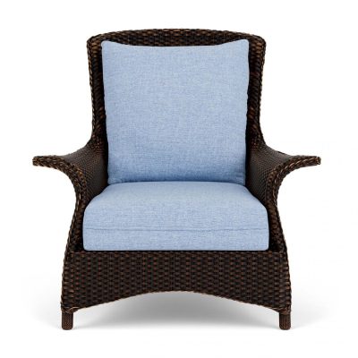 Mandalay Wicker Club Chair in Mink/Demo Skyway By Lloyd Flanders