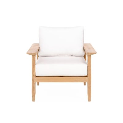 Ibiza Club Chair in Natural By Teak + Table