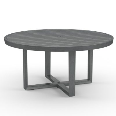 Sunset West Redondo 60-Inch Round Aluminum Patio Dining Table