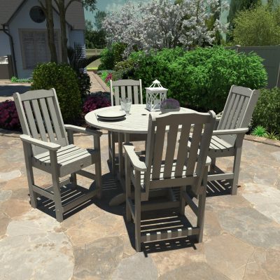 Hart Lane 5 Pc Set Recycled Plastic Counter Height Dining Set In Harbor Gray By Lakeview