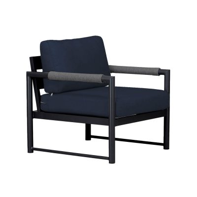 Lakeview Avenue Bay Black/Carbon Club Chair – Spectrum Indigo