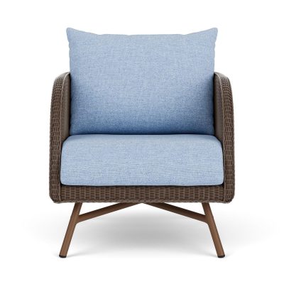 Essence Wicker Club Chair in Bark/Demo Skyway By Lloyd Flanders