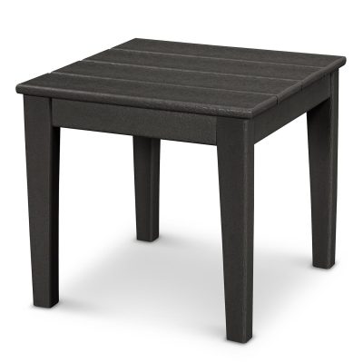 POLYWOOD Newport 18-Inch End Table – Black