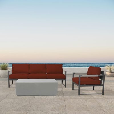 Lakeview Avenue Bay Slate/Pebble Gray 3 Pc Sofa Set – Canvas Henna