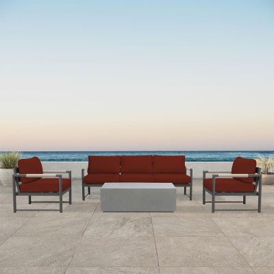 Lakeview Avenue Bay Slate/Pebble Gray 4 Pc Sofa Set – Canvas Henna