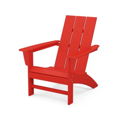 POLYWOOD Modern Adirondack Chair – Sunset Red