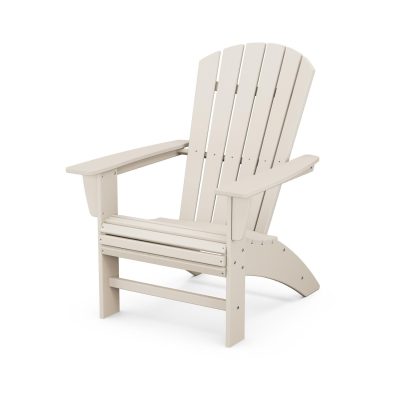 POLYWOOD Nautical Curveback Adirondack Chair – Sand