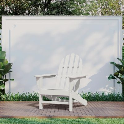 POLYWOOD Classic Adirondack Chair – White