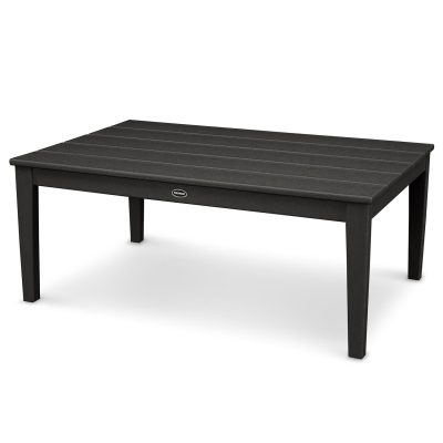 POLYWOOD Newport 28 X 42 Inch Coffee Table – Black