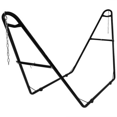 Ultimate Patio Steel Universal Multi-Use Hammock Stand – Black