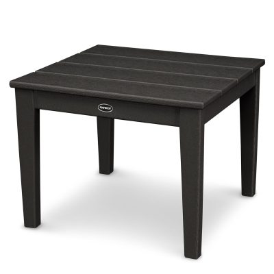 POLYWOOD Newport 22-Inch End Table – Black