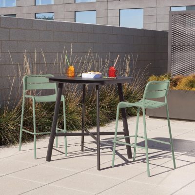 Kapri 3 Pc Aluminum Bar Set in Carbon/Sage By Oxford Garden