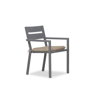 Calm Bay Dining Arm Chair in Slate/Heather Beige by Lakeview