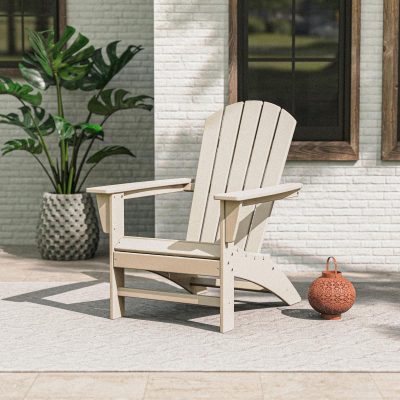 POLYWOOD Nautical Adirondack Chair – Sand