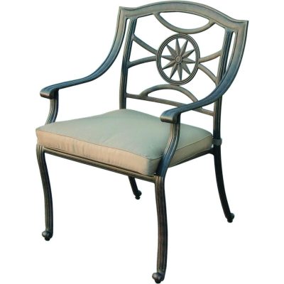 Darlee Ten Star Cast Aluminum Patio Dining Chair