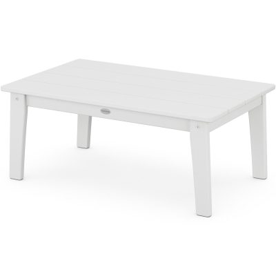 POLYWOOD Lakeside 22 X 36-Inch Coffee Table – White