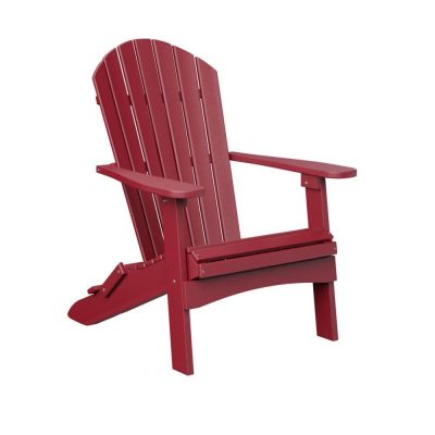 Berlin Gardens Comfo Folding Adirondack Chair – Scarlet Red