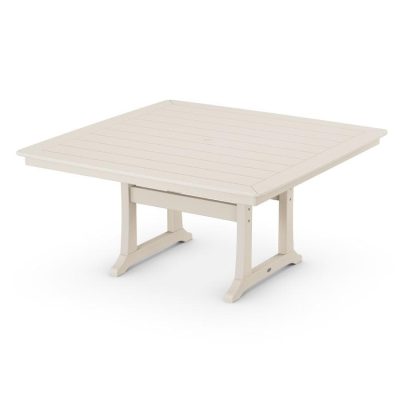 POLYWOOD Nautical Trestle 59-Inch Dining Table in Sand