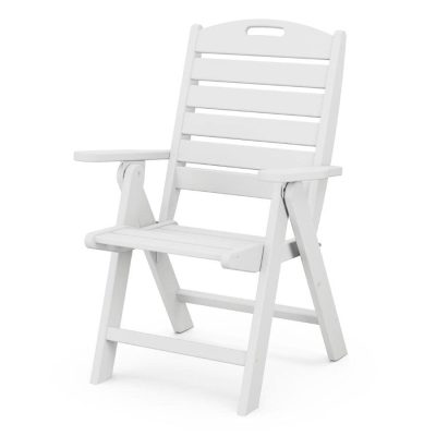 POLYWOOD Nautical Highback Chair in White