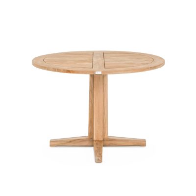 Friday 42 Inch Round Teak Patio Dining Table By Teak + Table