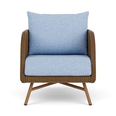 Essence Wicker Club Chair in Hickory/Demo Skyway By Lloyd Flanders