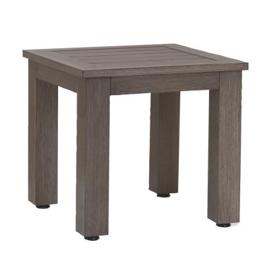 Laguna 22 Inch Square Aluminum Patio End Table By Sunset West