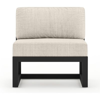 Misty Cove Aluminum Middle Section in Black W/ Cast Silver Cushions By Lakeview