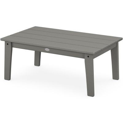 POLYWOOD Lakeside 22 X 36-Inch Coffee Table – Slate Grey