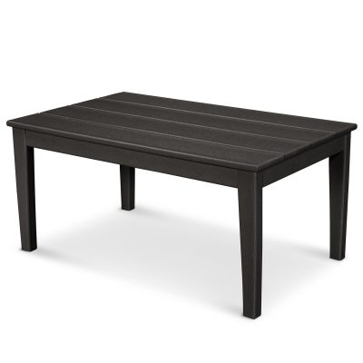 POLYWOOD Newport 22 X 36 Inch Coffee Table – Black