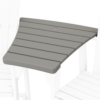 POLYWOOD 600 Series Angled Adirondack Dining Connecting Table – Slate Grey