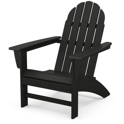 POLYWOOD Vineyard Adirondack Chair – Black