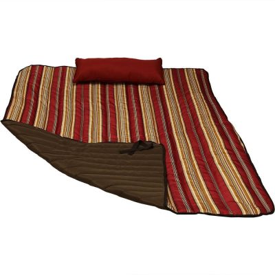 Ultimate Patio Quilted Hammock Pad & Pillow Set – Awning Stripe