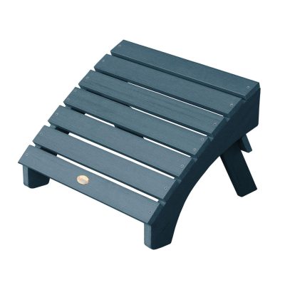 Lakeview Folding Adirondack Ottoman – Nantucket Blue