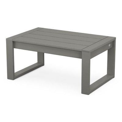 POLYWOOD EDGE Coffee Table in Slate Grey