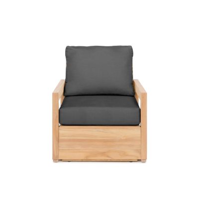 Relax Club Chair in Carbon By Teak + Table