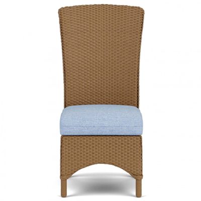 Mandalay Wicker Dining Side Chair in Bark/Demo Skyway By Lloyd Flanders