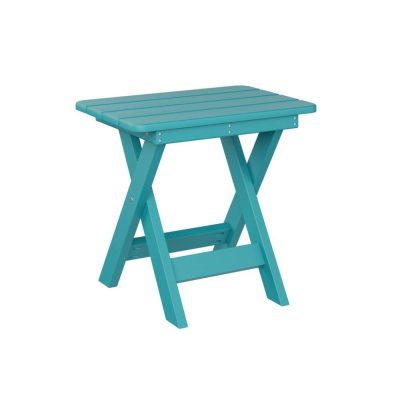 Berlin Gardens Folding End Table – Aruba Blue