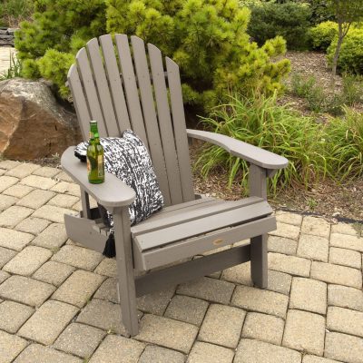 Lakeview King Dream Bay Folding & Reclining Adirondack Chair – Woodland Brown