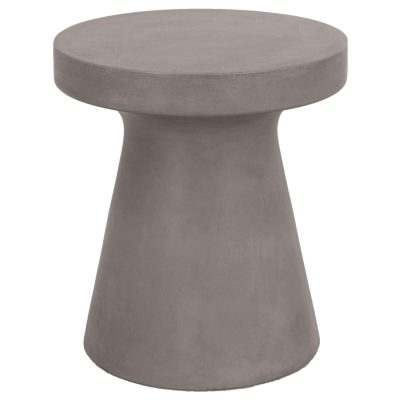 Tack Slate Gray Concrete Accent Table By Lakeview