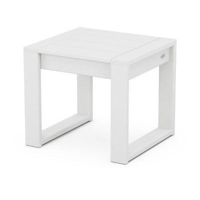 POLYWOOD EDGE End Table in White