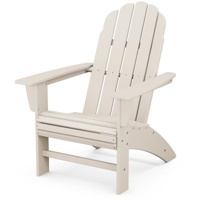 POLYWOOD Vineyard Curveback Adirondack Chair – Sand