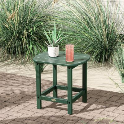 POLYWOOD South Beach 18-Inch Side Table – Green