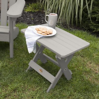 Lakeview Folding Adirondack Side Table – Harbor Gray