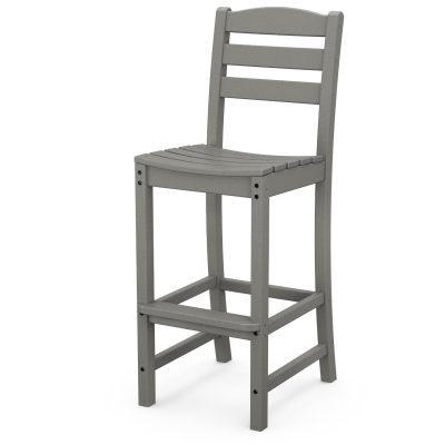 POLYWOOD La Casa Cafe Bar Side Chair – Slate Grey